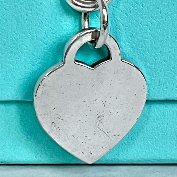 Return To Tiffany Heart Tag Chain Link Bracelet - 8” - Silver - Picture 8 of 15